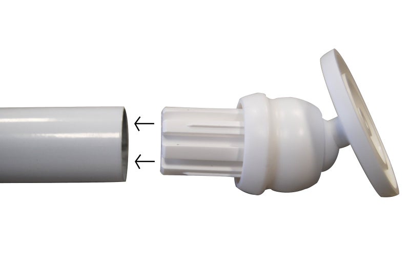 Ridder Vario 505010-350 Angled Wall Bracket for 25 mm Shower Bar - Image 3